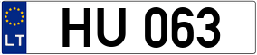 Trailer License Plate